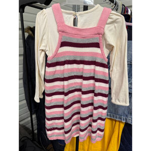 Baby Cherokee Casual Dress 24 Months Pink White Striped